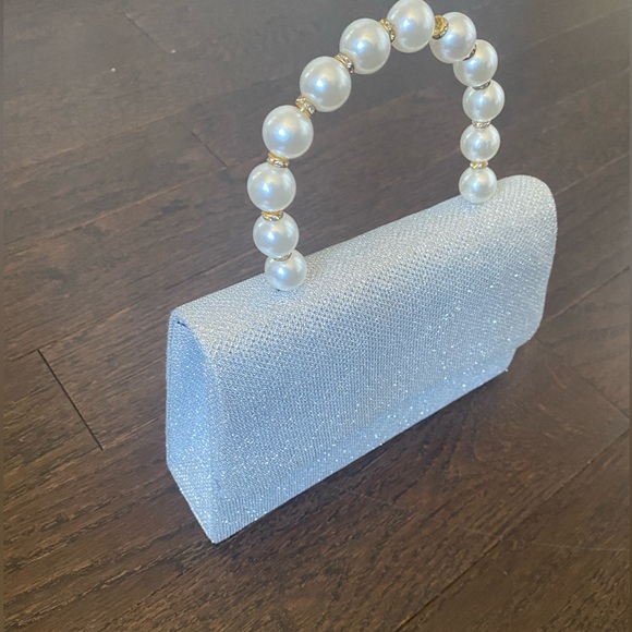 Sparkly silver evening purse - Picture 3 of 4